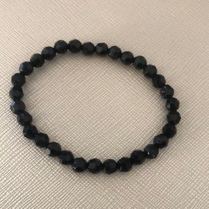 Black beaded bracelet